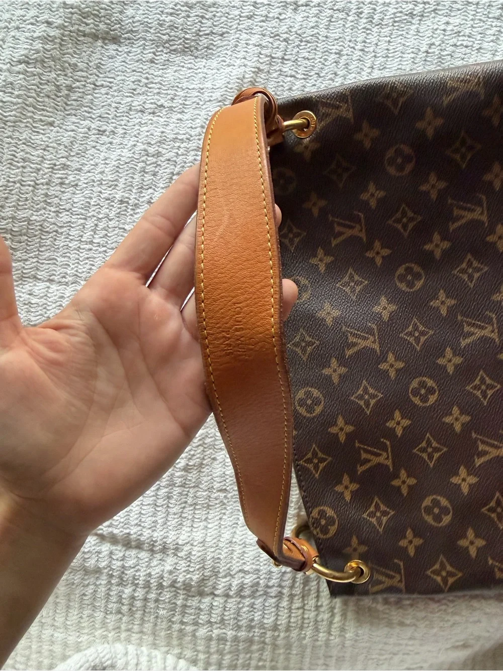 Louis Vuitton Brown Monogram Canvas Hobo Bag